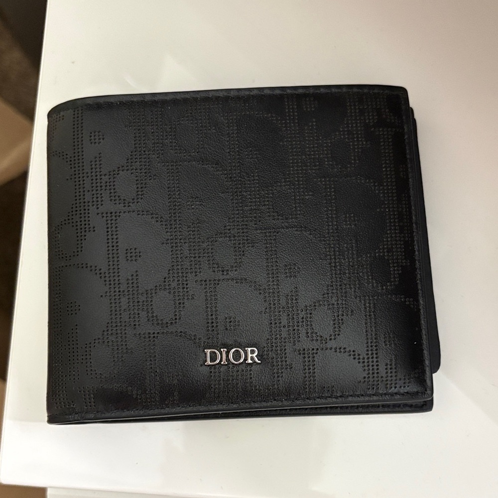 Dior Black Monogram Key & Card Holder